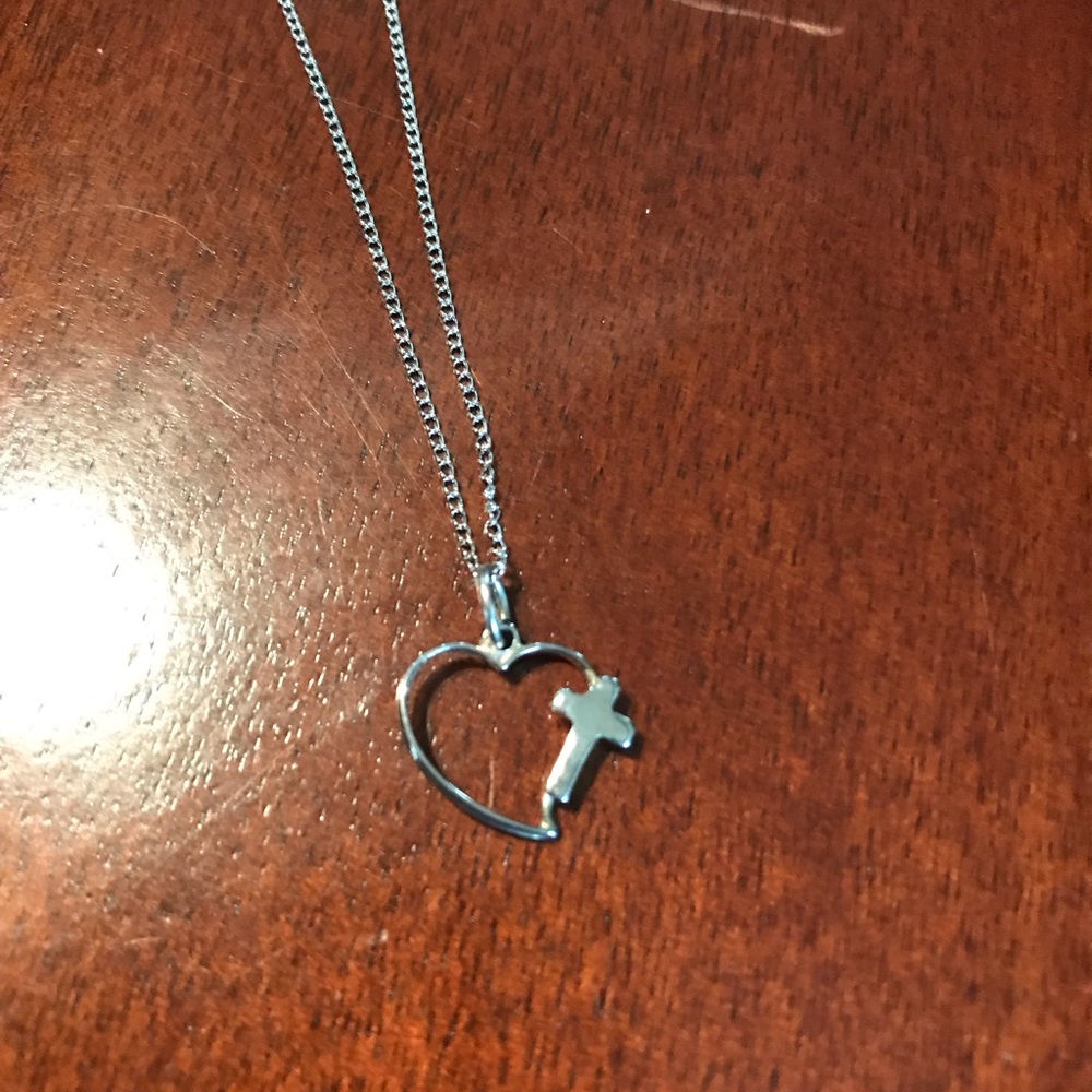 Stamped sterling silver necklace
